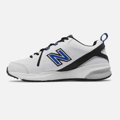 608v5 | New Balance Shoes White/Team Royal and Black - Men