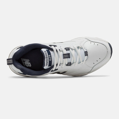 Men 624 | New Balance Shoes White/Navy - Men