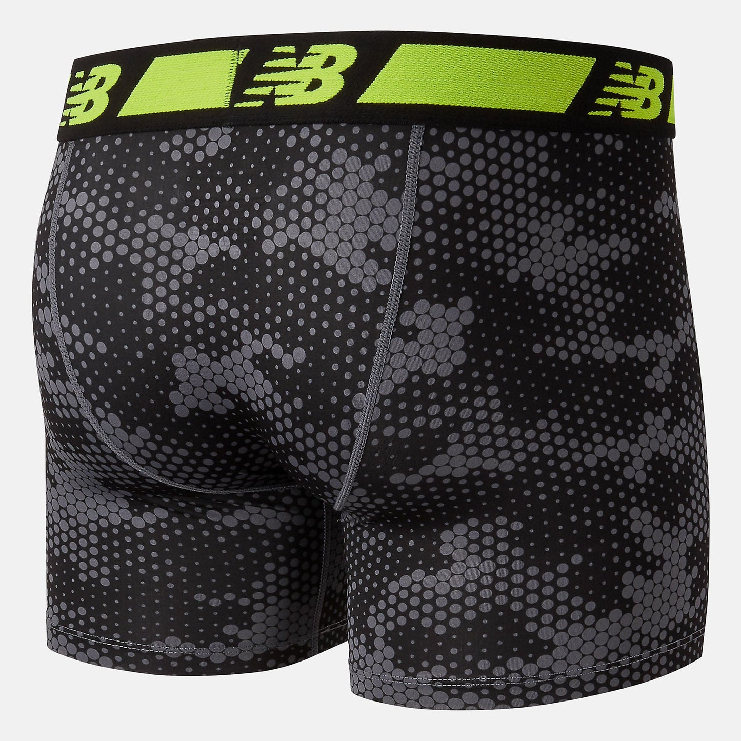 NB Dry 6 Inch Boxer Brief 2 Pack | New Balance Accessories Hi Lite/Black Print - Men