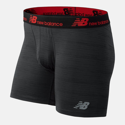 NB Dry 6 Inch Boxer Brief 2 Pack | New Balance Accessories Black/Red - Men