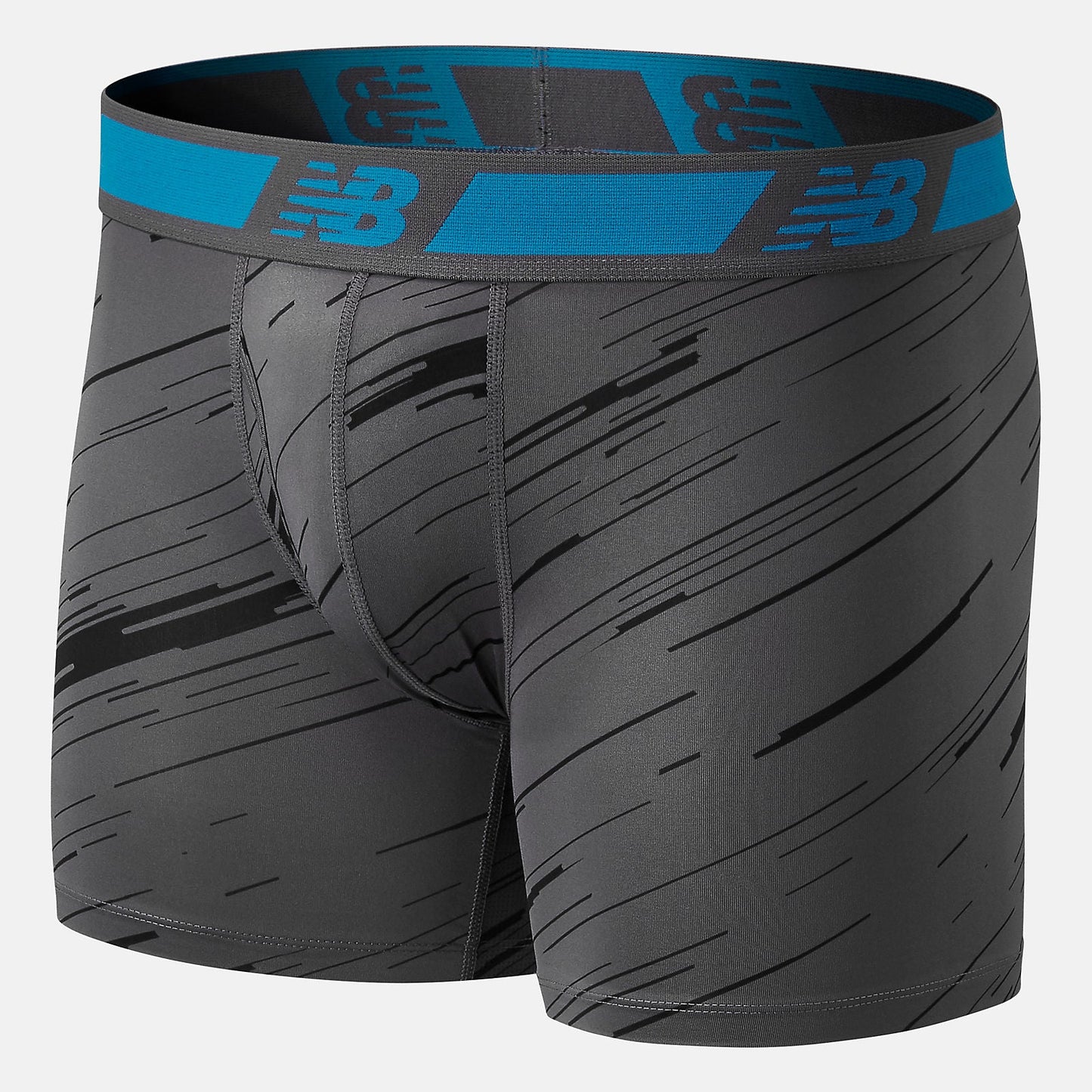 NB Dry 6 Inch Boxer Brief 2 Pack | New Balance Accessories Black/Lead - Men