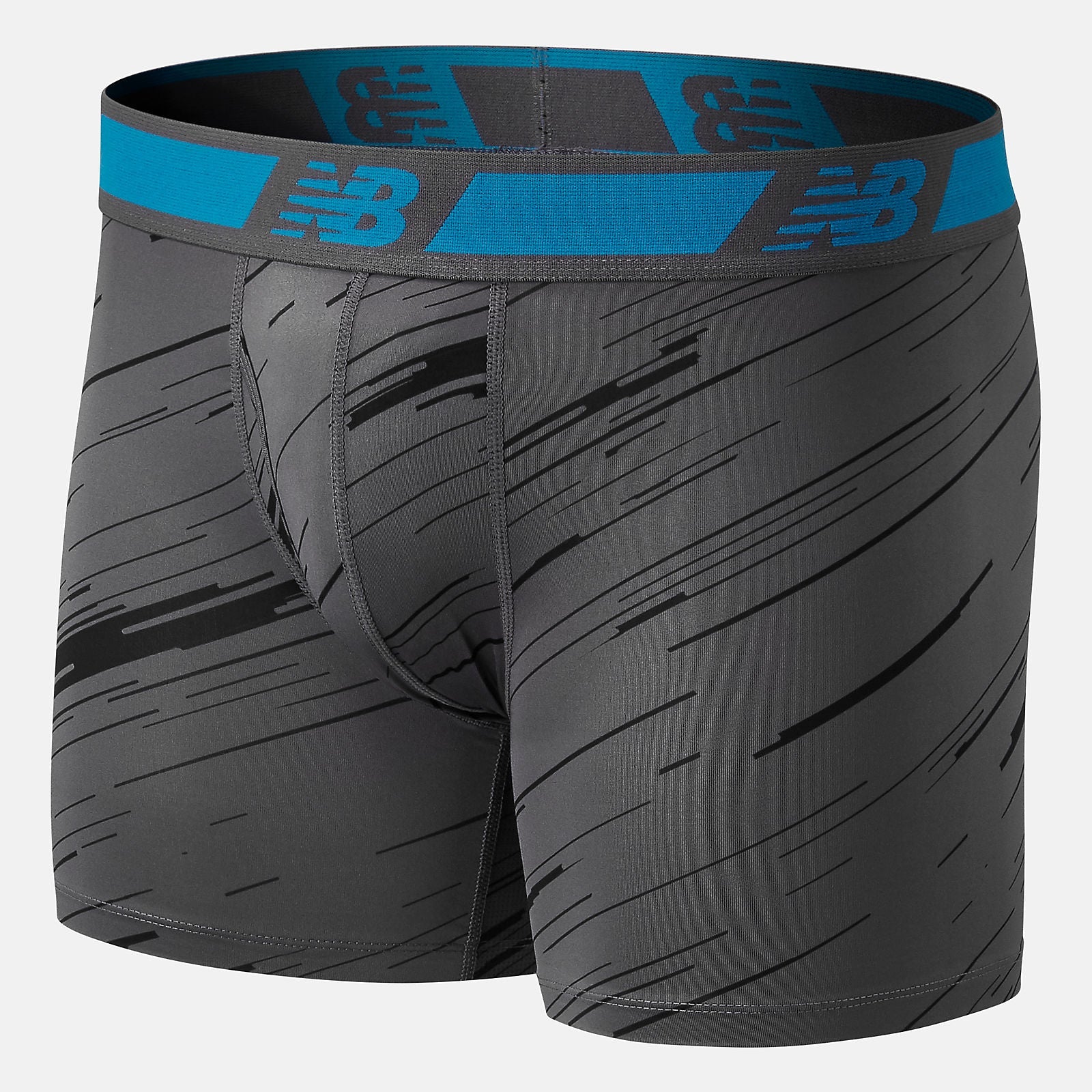 NB Dry 6 Inch Boxer Brief 2 Pack | New Balance Accessories Black/Lead - Men