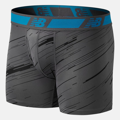 NB Dry 6 Inch Boxer Brief 2 Pack | New Balance Accessories Black/Lead - Men