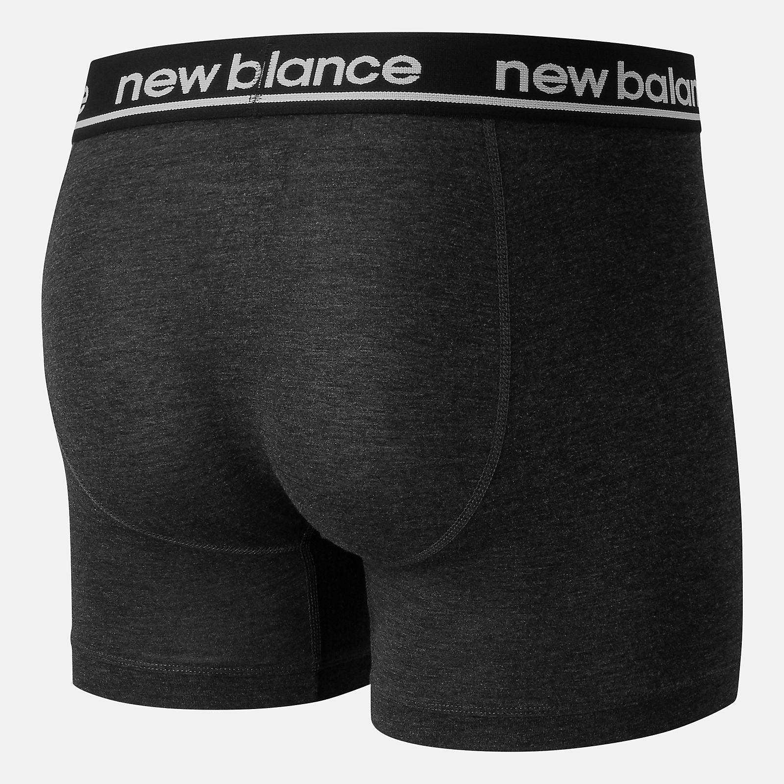Men Viscose 5 Inch Boxer 2 Pack | New Balance Accessories Black/Dark Heather Grey - Men
