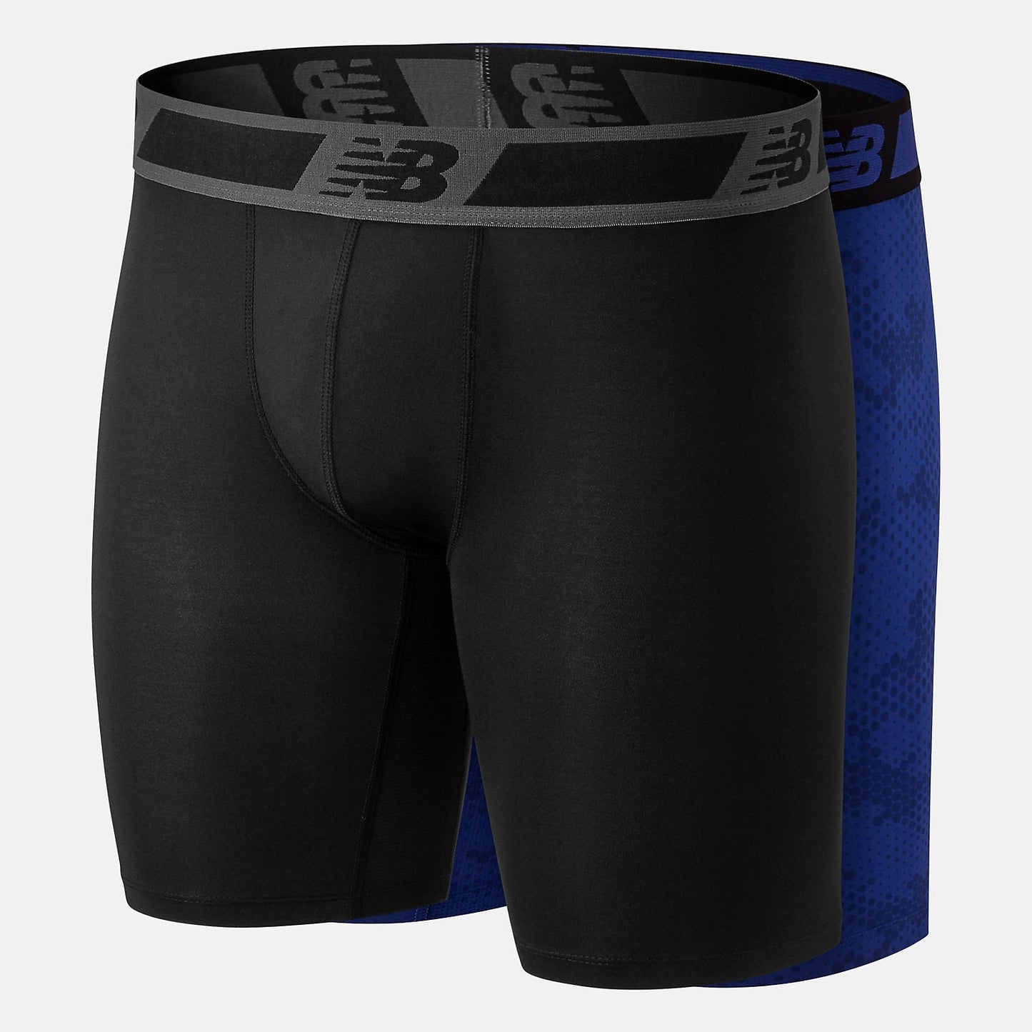 Men Dry/Fresh 9 Inch Brief 2 Pack | New Balance Accessories Black/Team Royal - Men