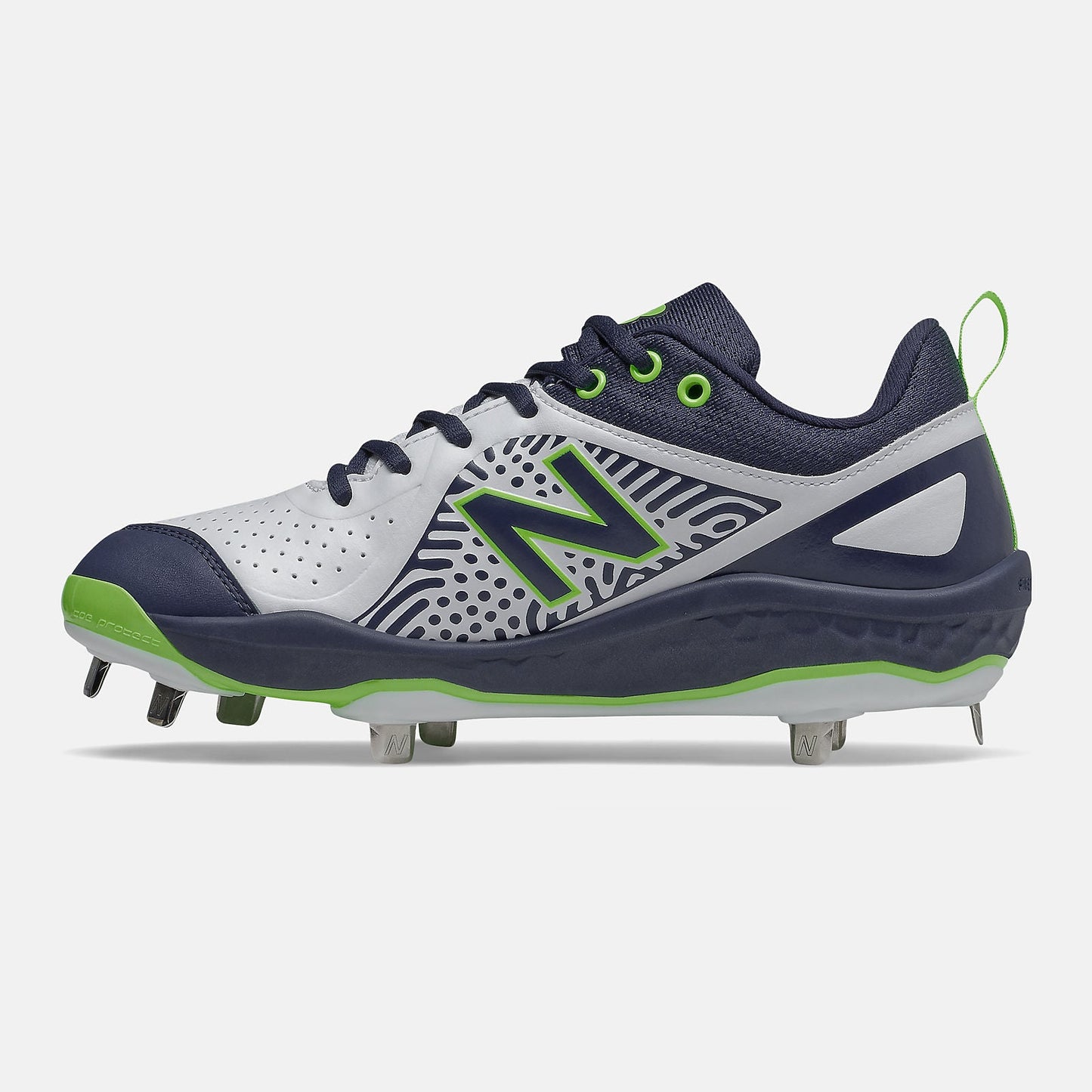 Fresh Foam Velo v2 | New Balance Shoes Team Navy/Lime Green and White - Women