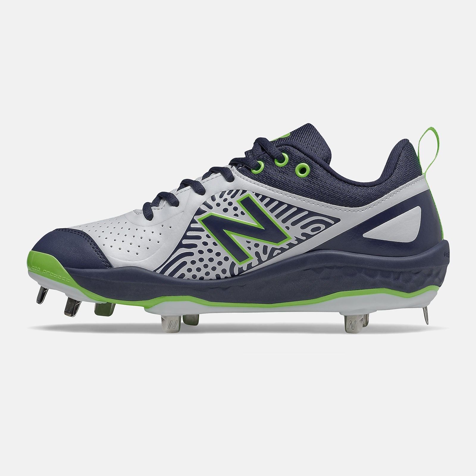 Fresh Foam Velo v2 | New Balance Shoes Team Navy/Lime Green and White - Women