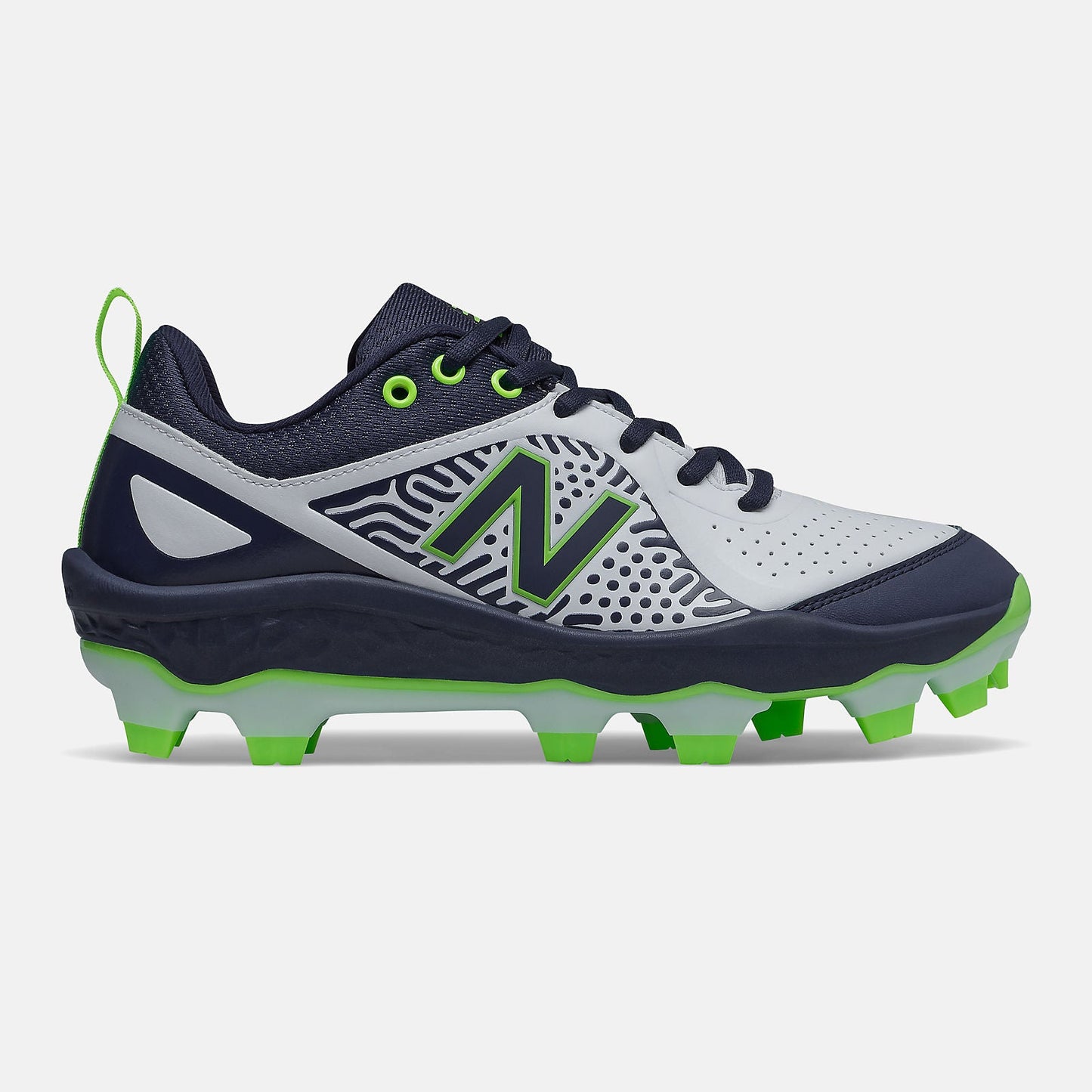 Fresh Foam Velo v2 Molded | New Balance Shoes Team Navy/Lime Green and White - Women