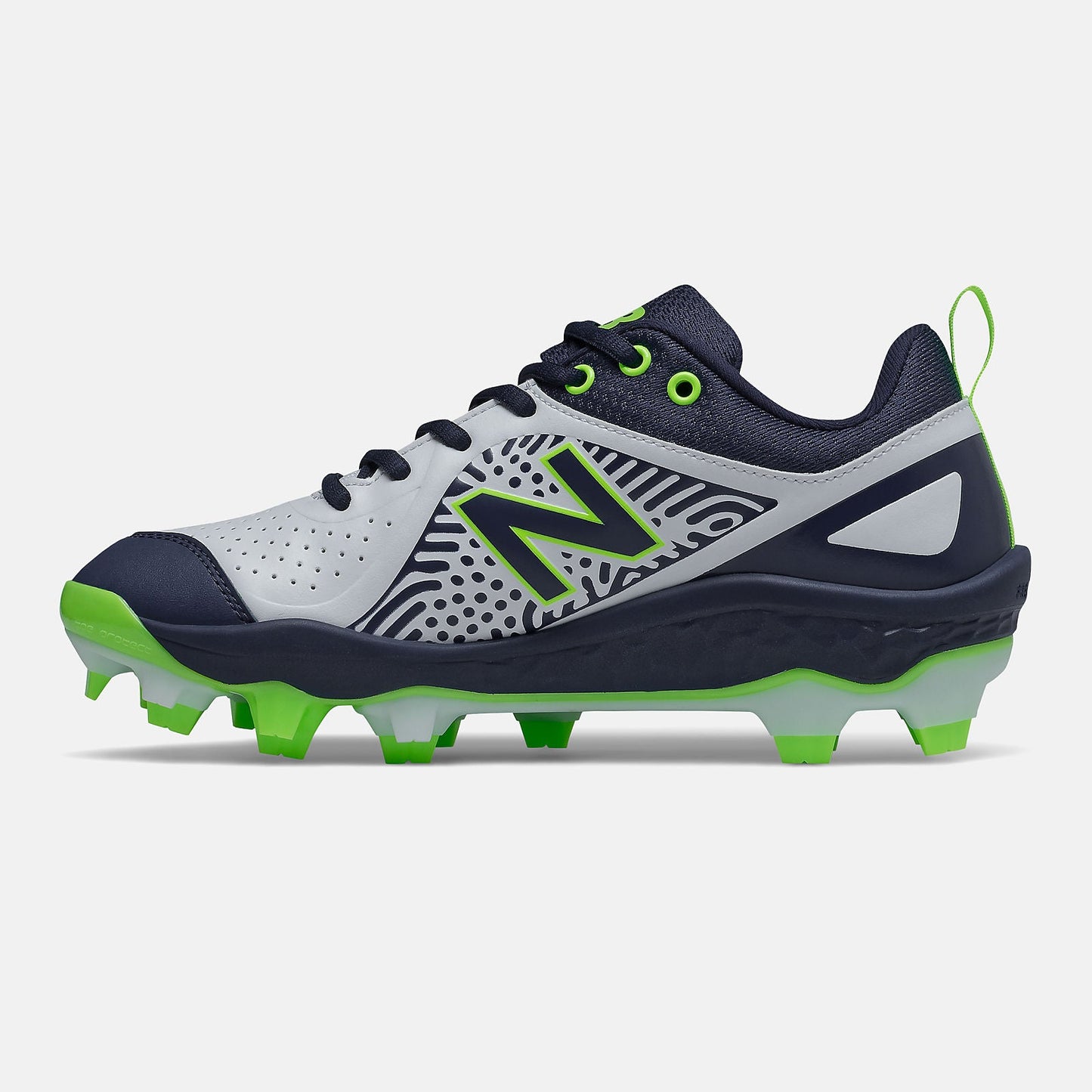 Fresh Foam Velo v2 Molded | New Balance Shoes Team Navy/Lime Green and White - Women