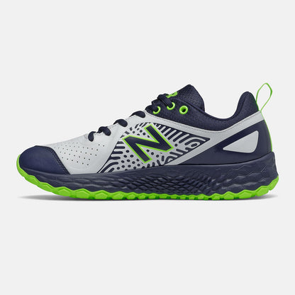 Fresh Foam Velo v2 Turf | New Balance Shoes Team Navy/Lime Green and White - Women