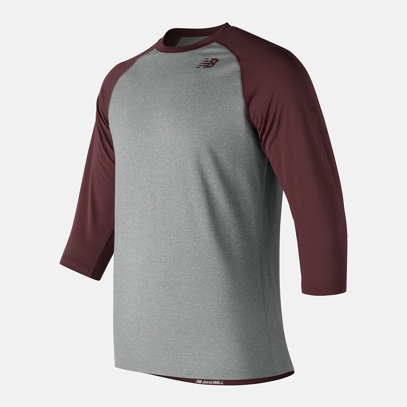 3/4 Baseball Raglan Top | New Balance Clothing Team Maroon - Men