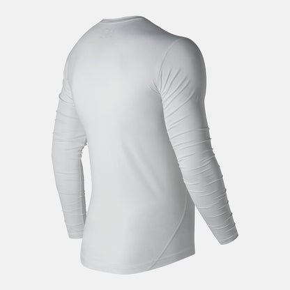 NB LS Compression Top | New Balance Clothing White - Men