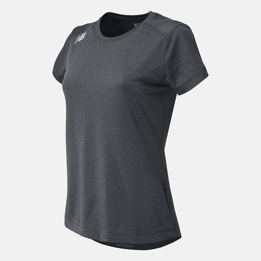 NB Short Sleeve Tech Tee | New Balance Clothing Dark Heather Grey - Women