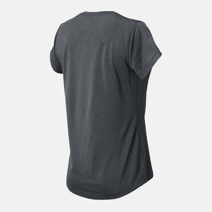 NB Short Sleeve Tech Tee | New Balance Clothing Dark Heather Grey - Women