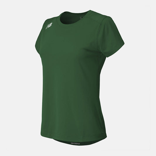 NB Short Sleeve Tech Tee | New Balance Clothing Team Dark Green - Women
