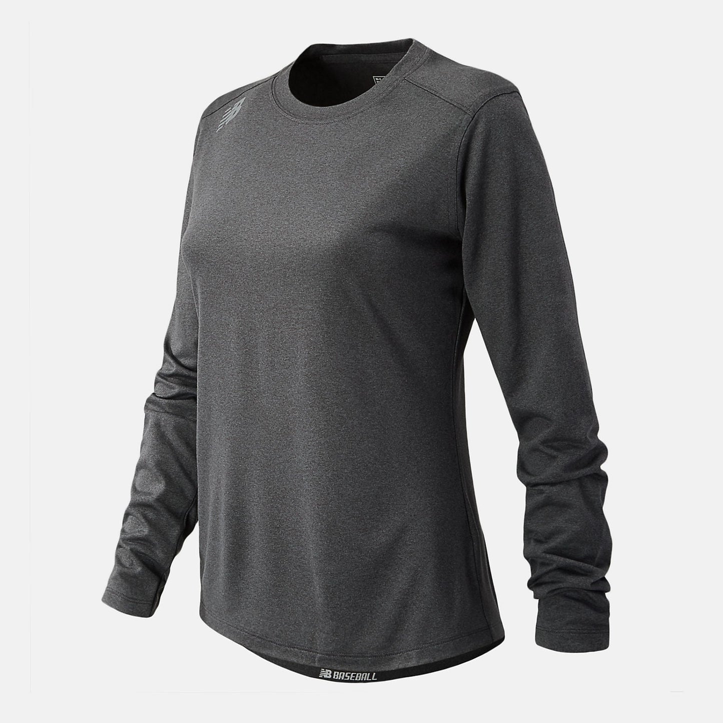 NB Long Sleeve Tech Tee | New Balance Clothing Dark Heather Grey - Women