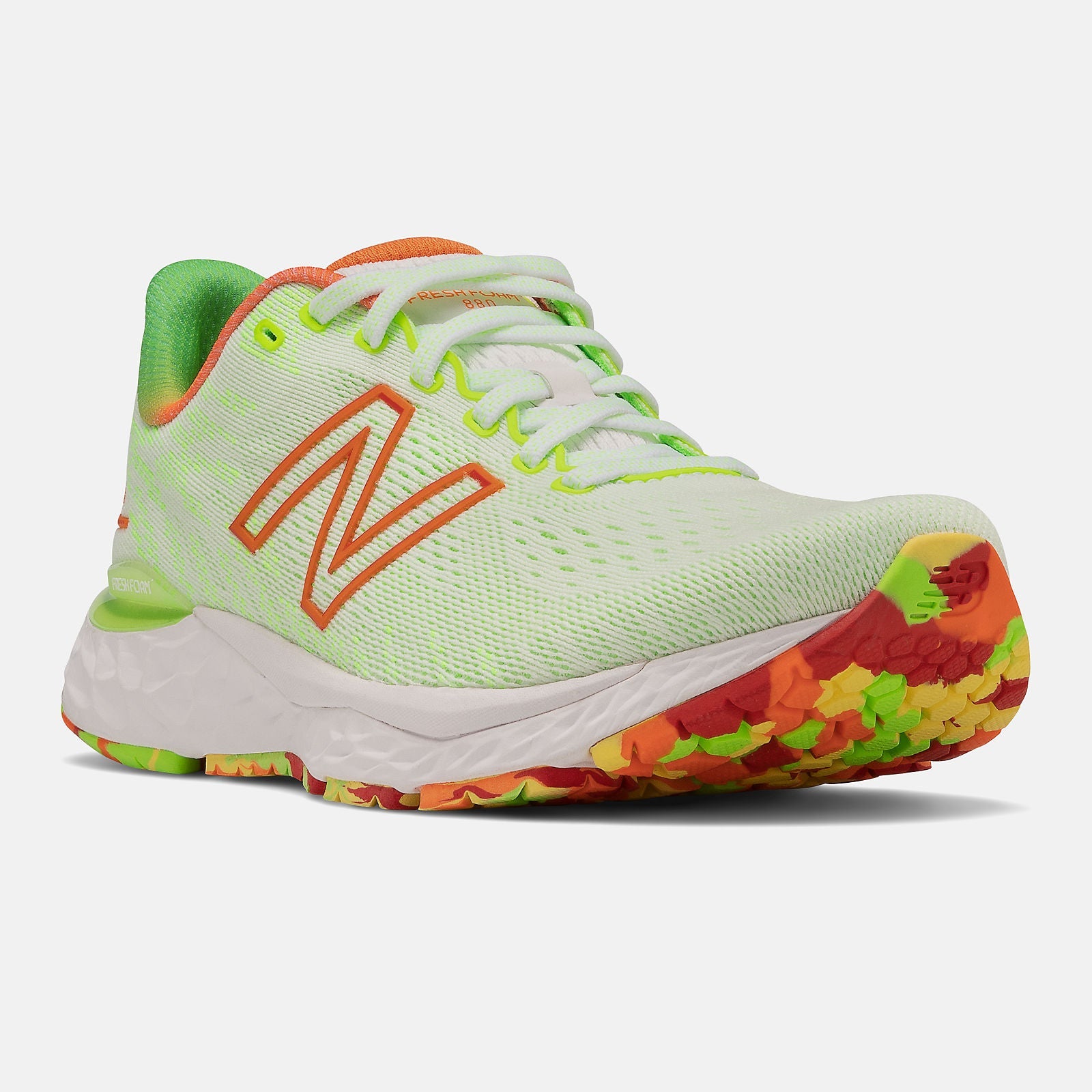 Fresh Foam 880v11 | New Balance Shoes White/Energy Lime - Women