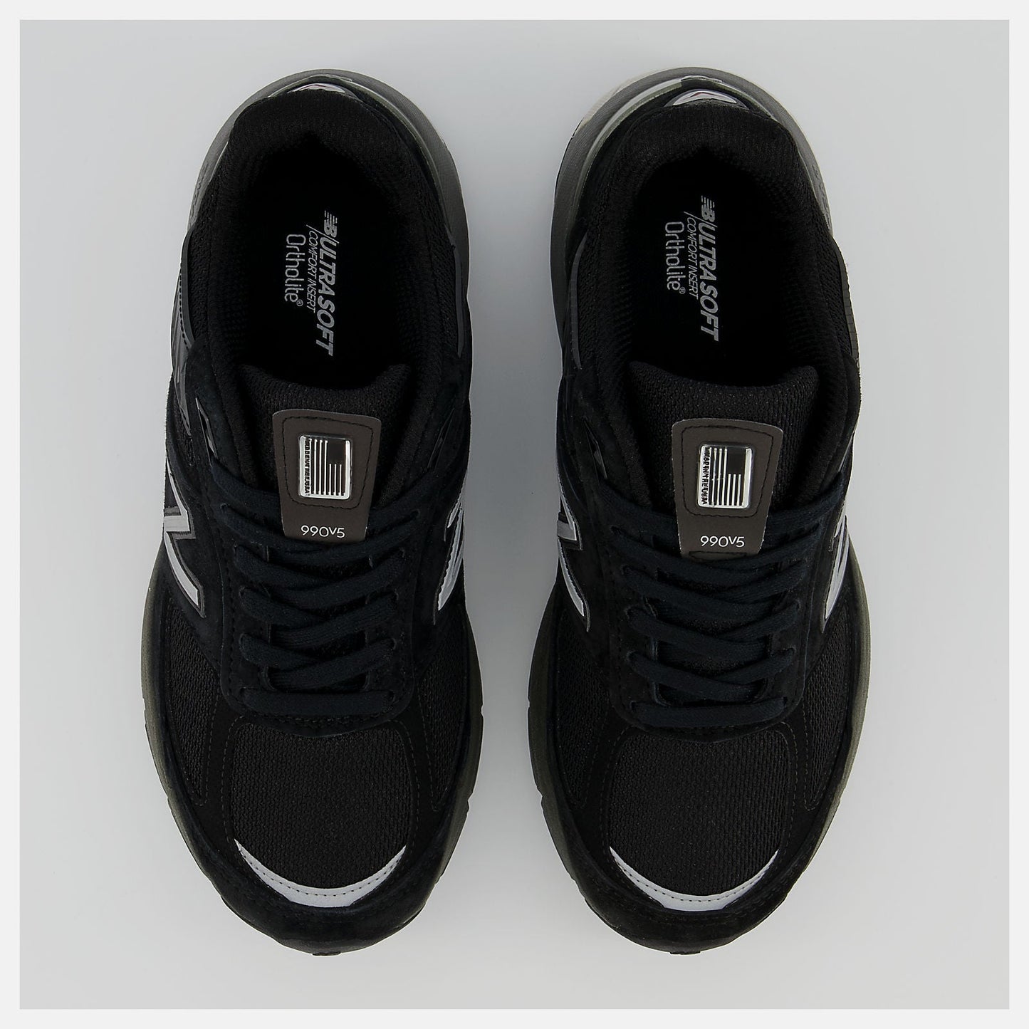 Made in US 990v5 | New Balance Shoes Black/Silver - Women