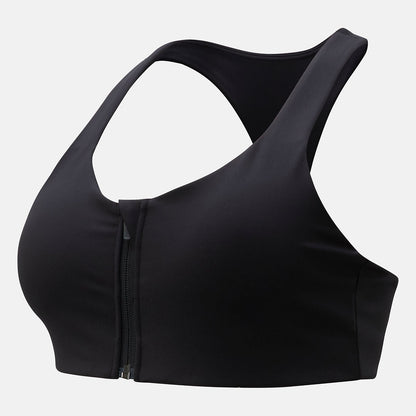 NB Power X Zip Front Bra | New Balance Clothing Black - Women