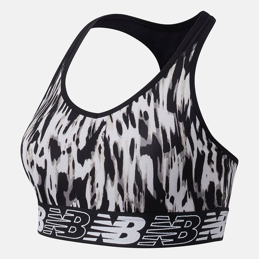 NB Pace Bra Printed 3.0 | New Balance Clothing White/Black - Women