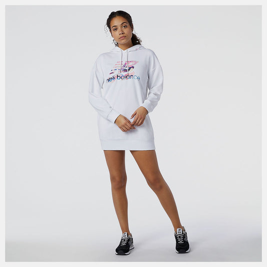 NB Athletics Erin Loree Hoodie Dress | New Balance Clothing White - Women