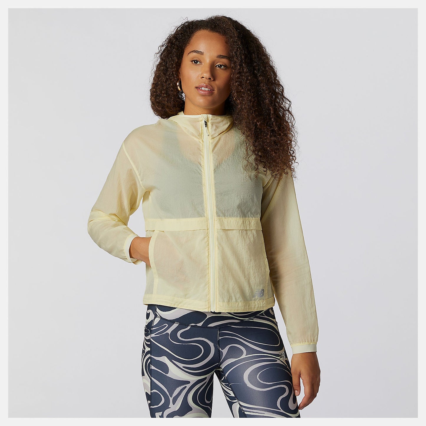 Impact Run Light Pack Jacket | New Balance Clothing Clear Yellow - Women