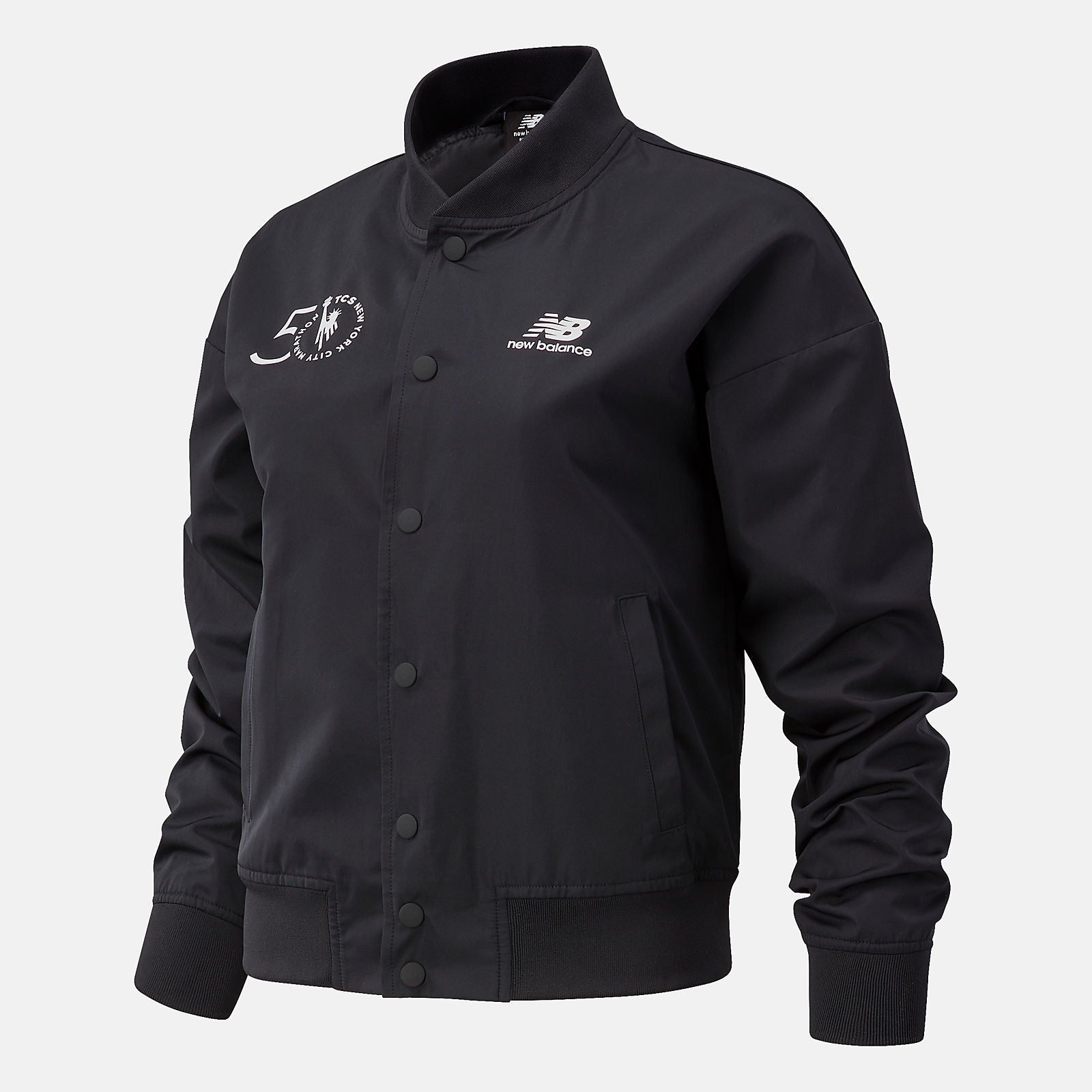 NYC Marathon Essentials Core Bomber Jacket | New Balance Clothing Black - Women