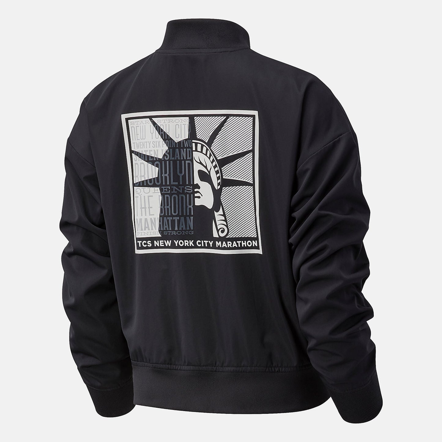 NYC Marathon Essentials Core Bomber Jacket | New Balance Clothing Black - Women