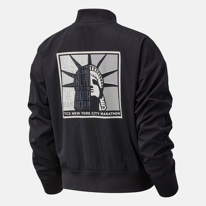NYC Marathon Essentials Core Bomber Jacket | New Balance Clothing Black - Women
