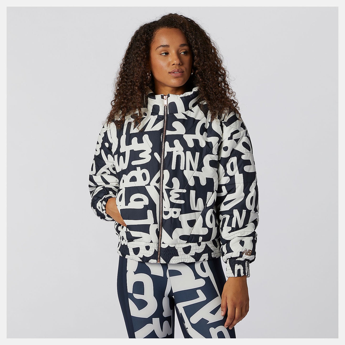 Determination Packable Printed Quilted Jacket | New Balance Clothing Eclipse - Women