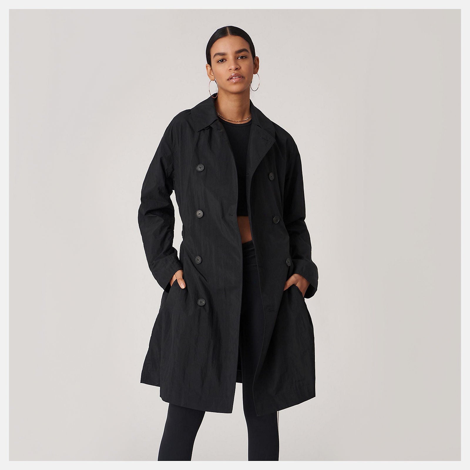 Bandier Tech Trench | New Balance Clothing Black - Women