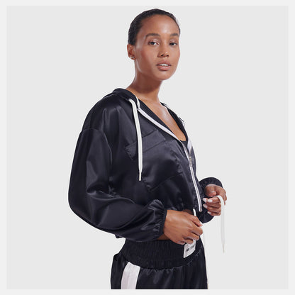 NB x Staud Hooded Jacket | New Balance Clothing Black - Women