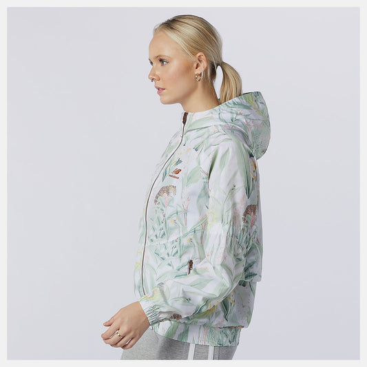 NB Essentials Botanical Jacket | New Balance Clothing White Print - Women