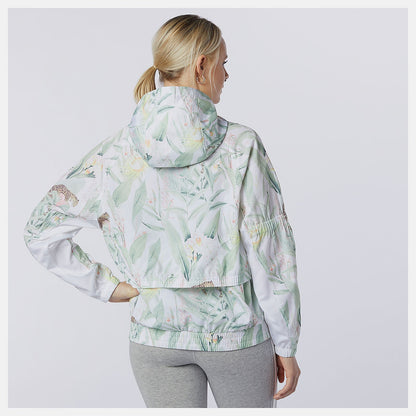 NB Essentials Botanical Jacket | New Balance Clothing White Print - Women
