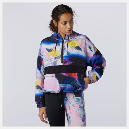 NB Athletics Printed Anorak Jacket | New Balance Clothing White Print - Women