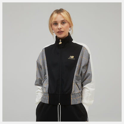NB Athletics Higher Learning Stripe Track Jacket | New Balance Clothing Black - Women