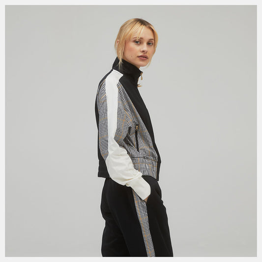 NB Athletics Higher Learning Stripe Track Jacket | New Balance Clothing Black - Women