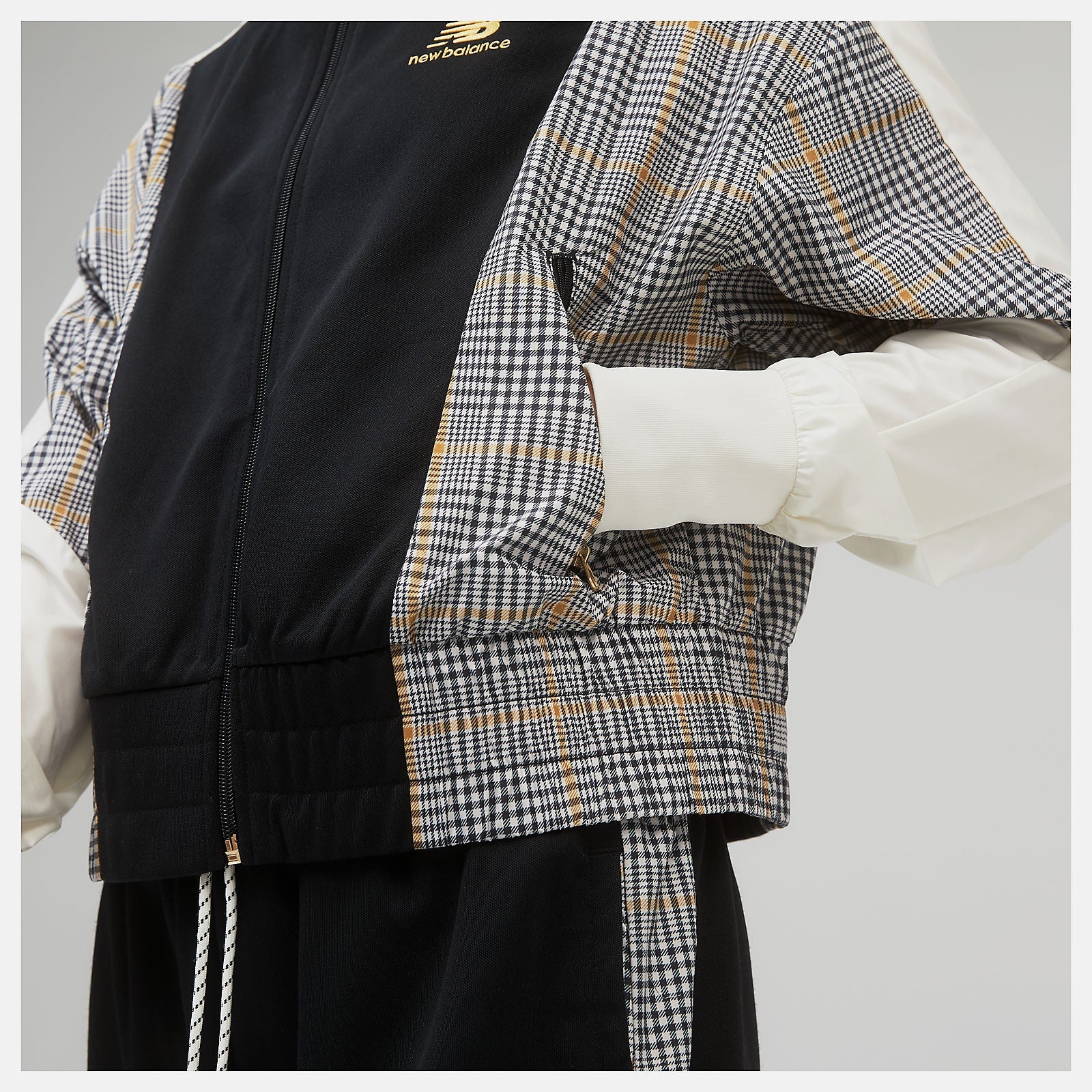 NB Athletics Higher Learning Stripe Track Jacket | New Balance Clothing Black - Women
