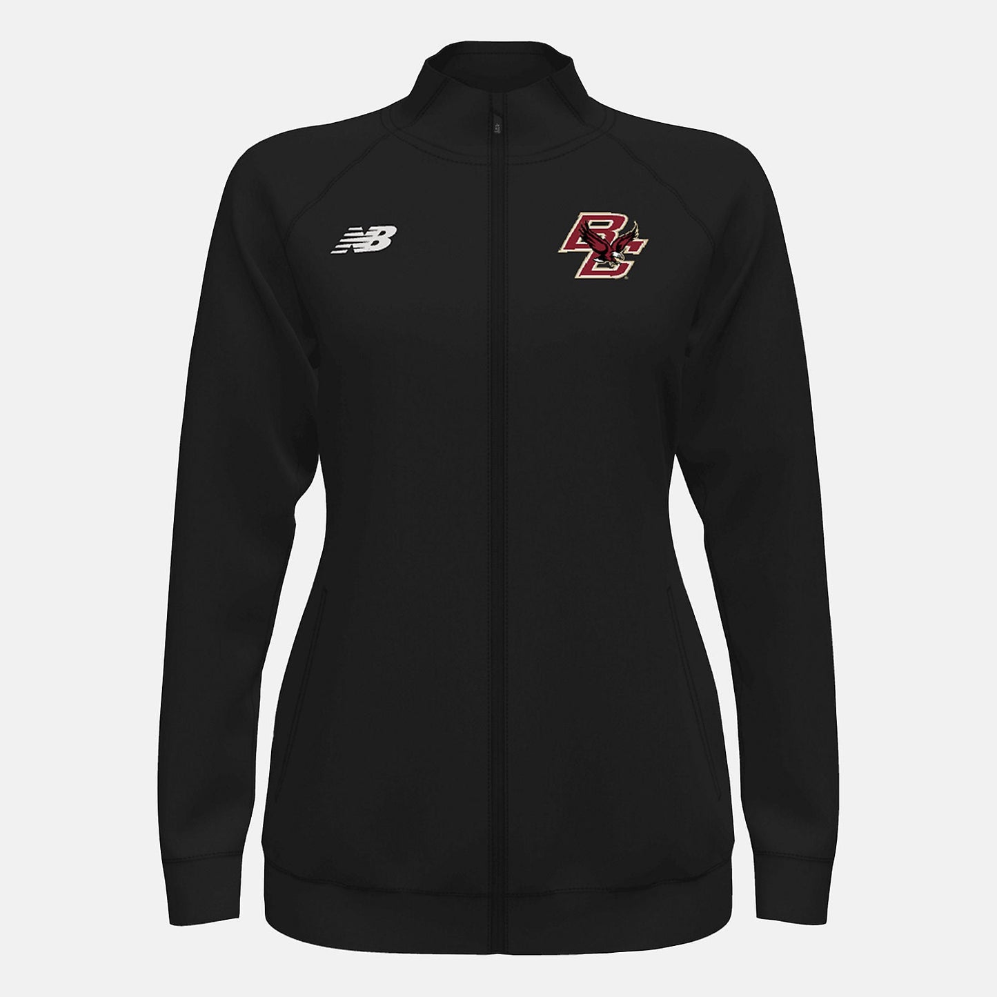 Knit Training Jacket(Boston College) | New Balance Clothing Team Black - Women