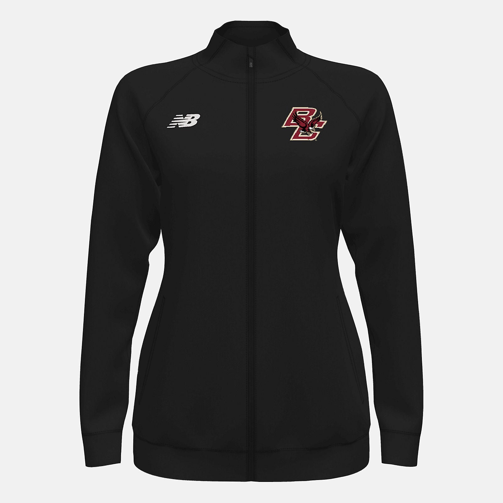Knit Training Jacket(Boston College) | New Balance Clothing Team Black - Women