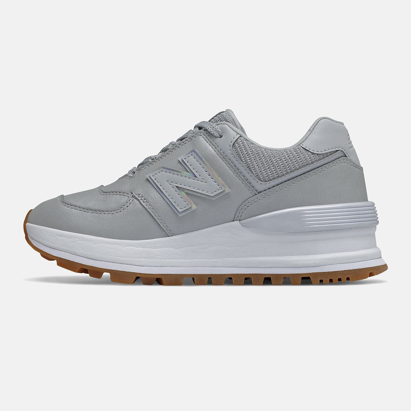 574 | New Balance Shoes Light Aluminum/White - Women