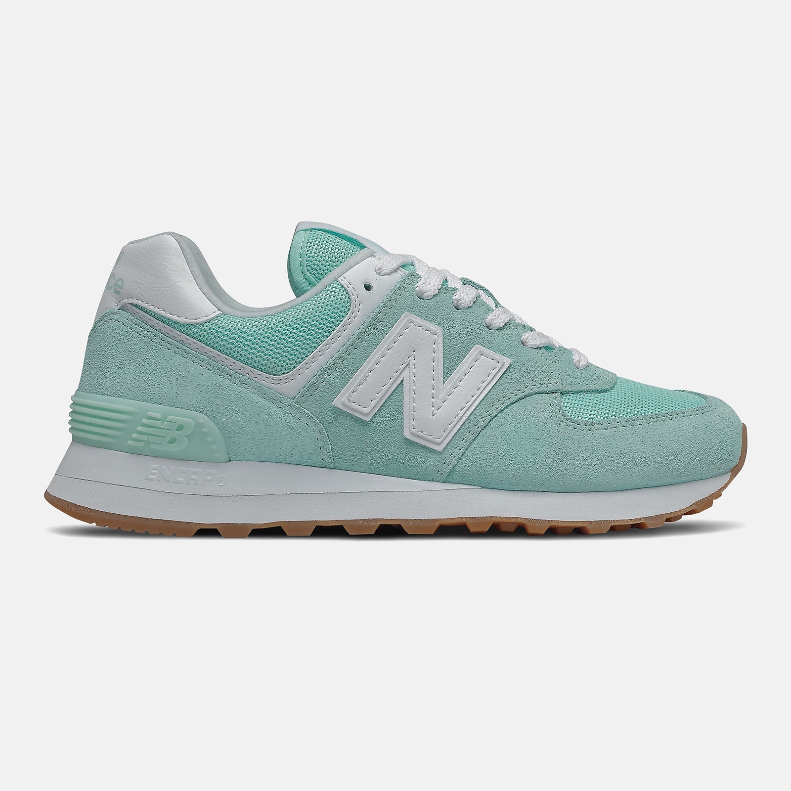 574 | New Balance Shoes White Mint/White - Women