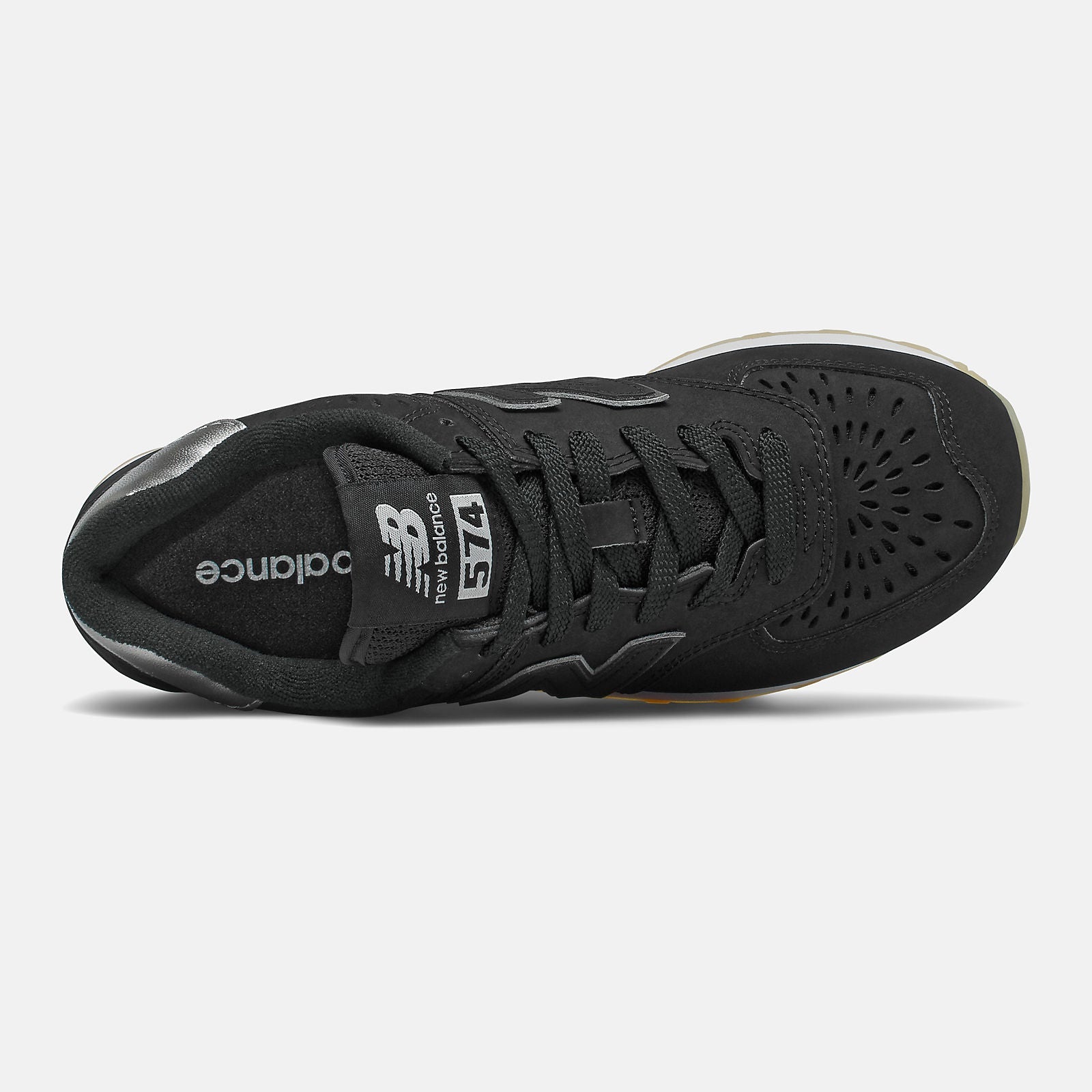 574 | New Balance Shoes Black/Dark Silver Metallic - Women