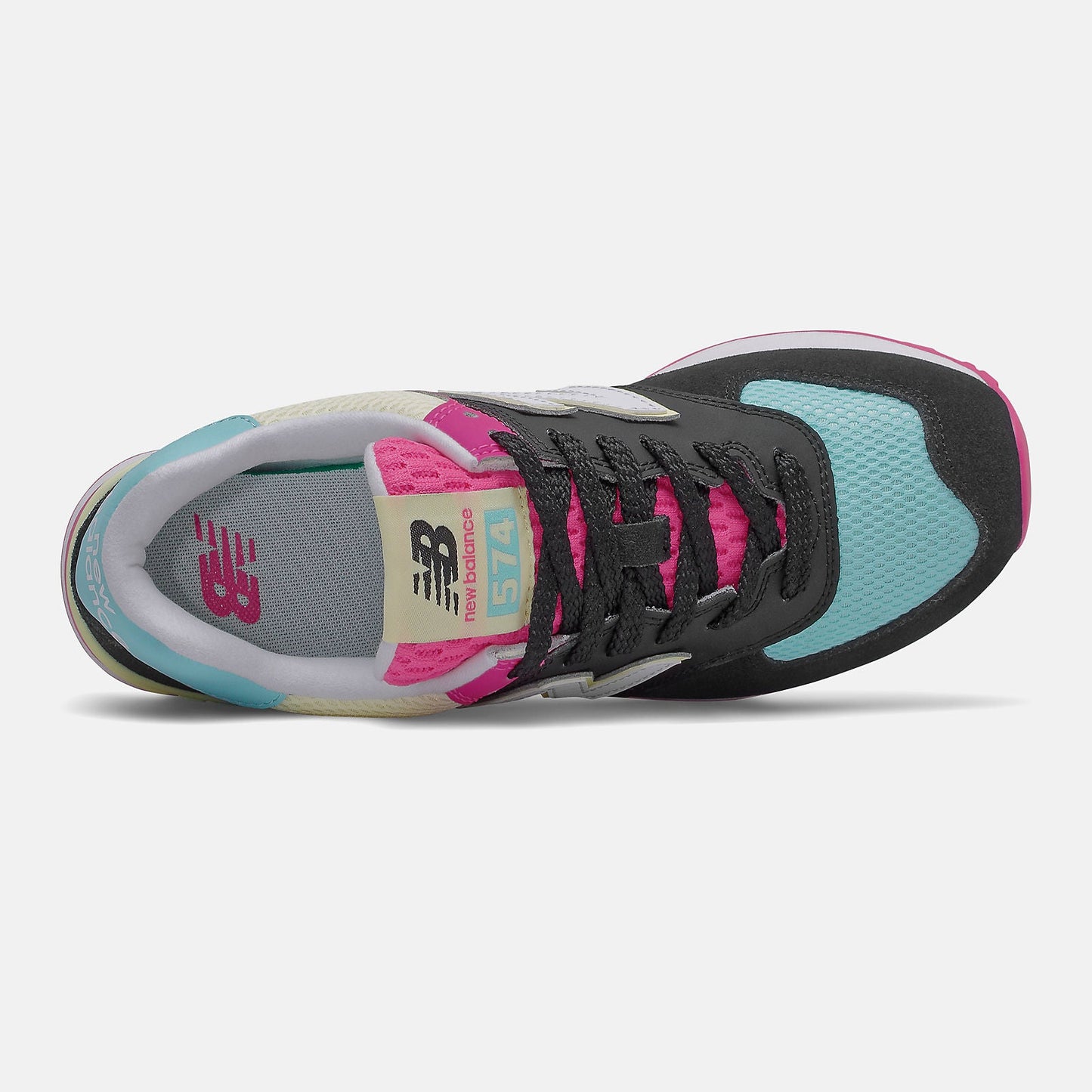 574 | New Balance Shoes Black/Pink Glo - Women
