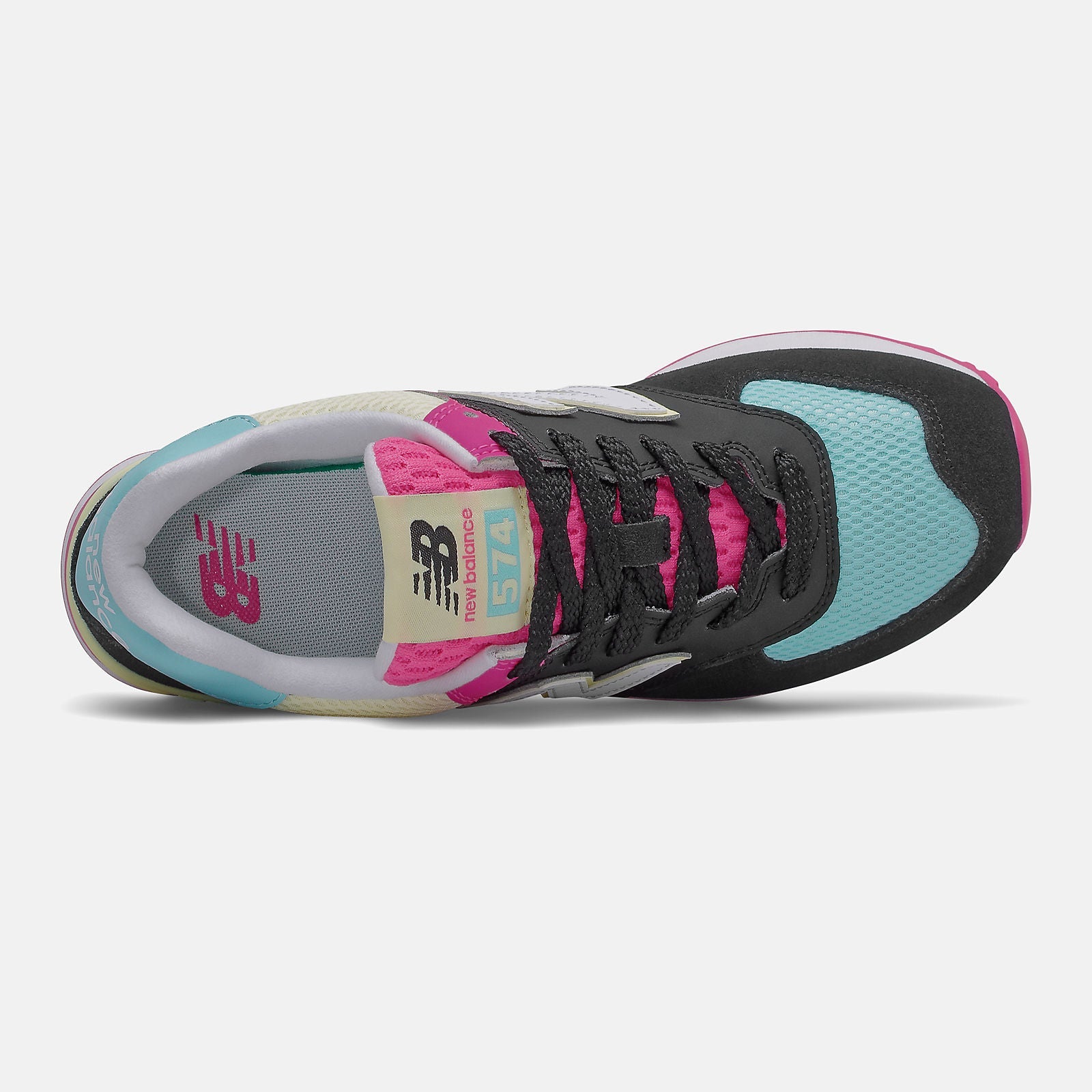 574 | New Balance Shoes Black/Pink Glo - Women