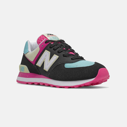574 | New Balance Shoes Black/Pink Glo - Women