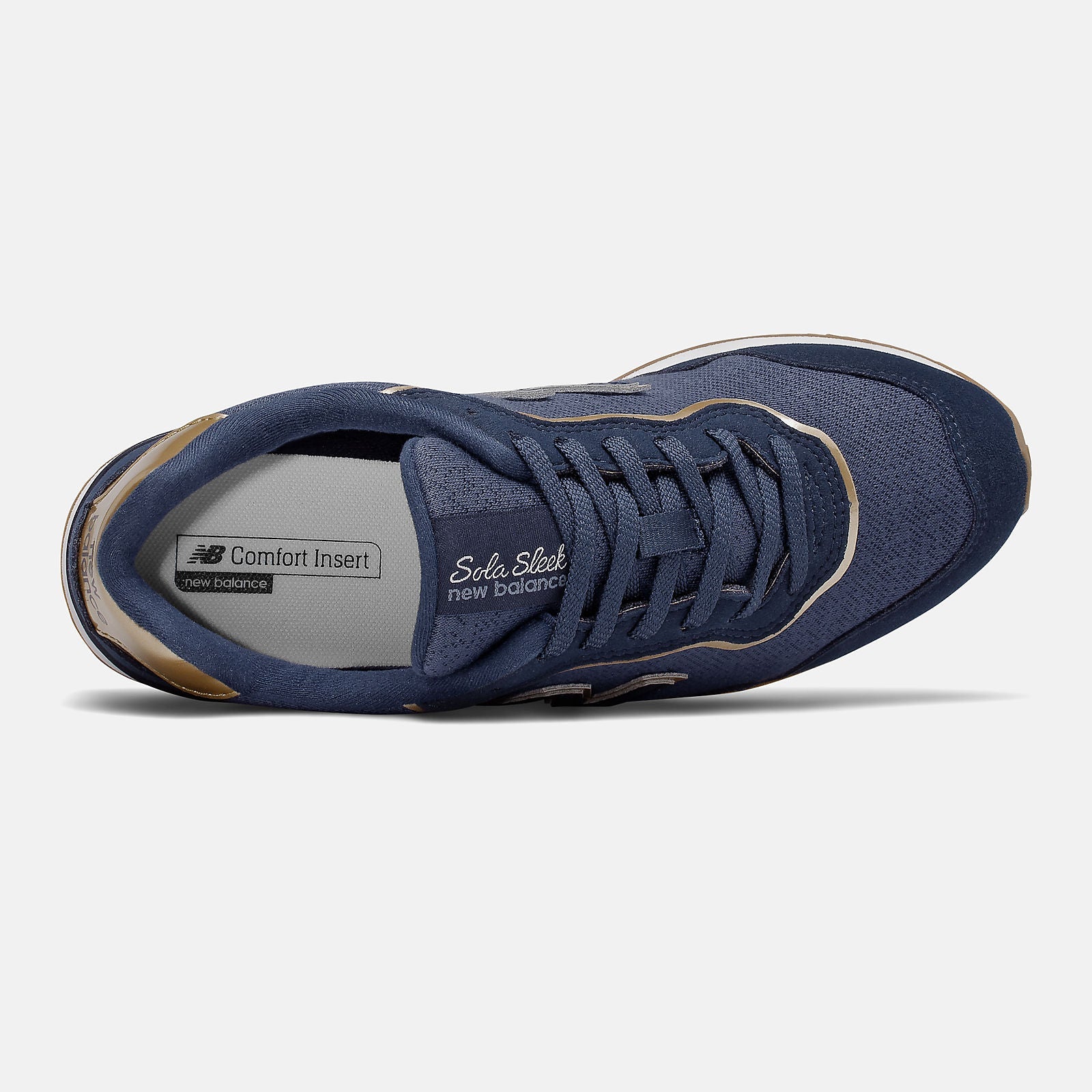 Sola Sleek | New Balance Shoes Natural Indigo/Gold Metallic - Women