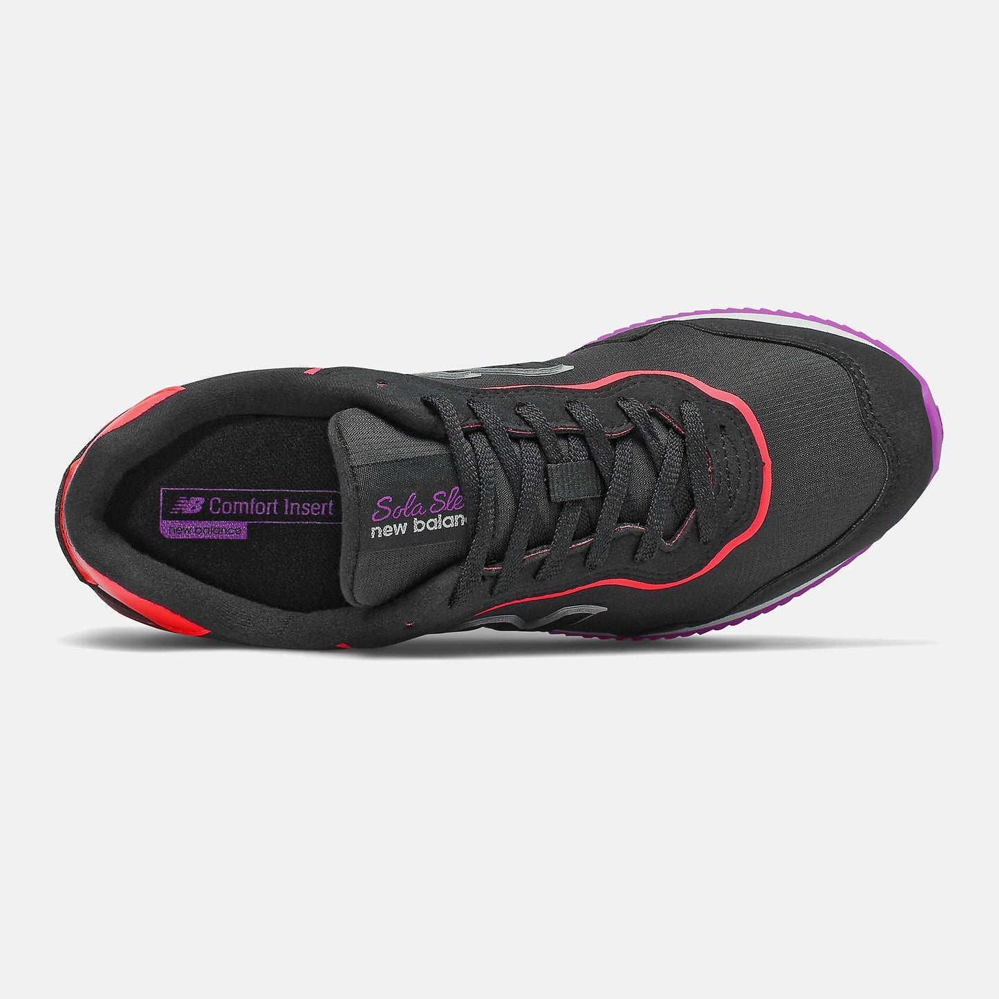 Sola Sleek | New Balance Shoes Black/Vivid Coral - Women