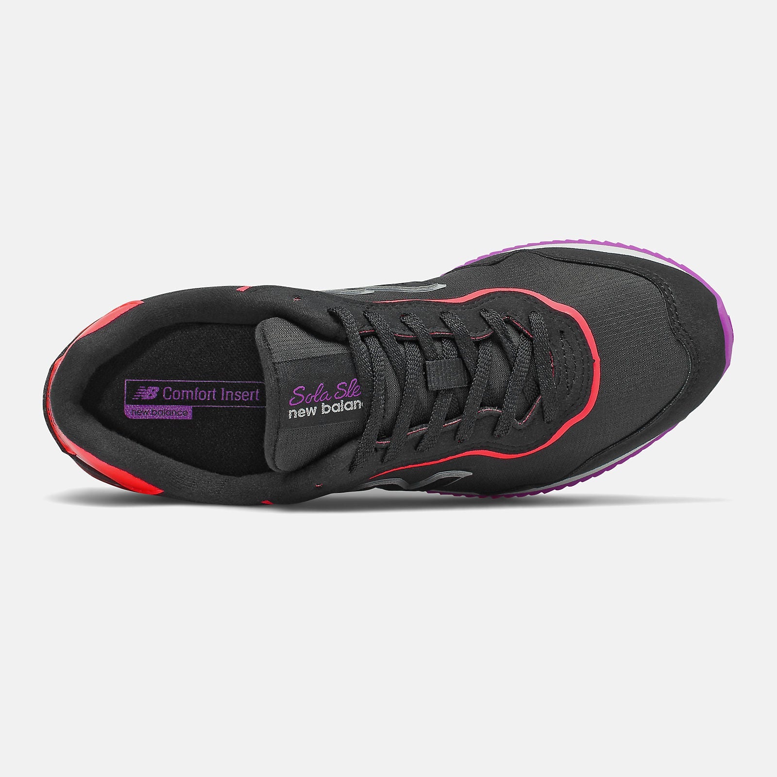 Sola Sleek | New Balance Shoes Black/Vivid Coral - Women