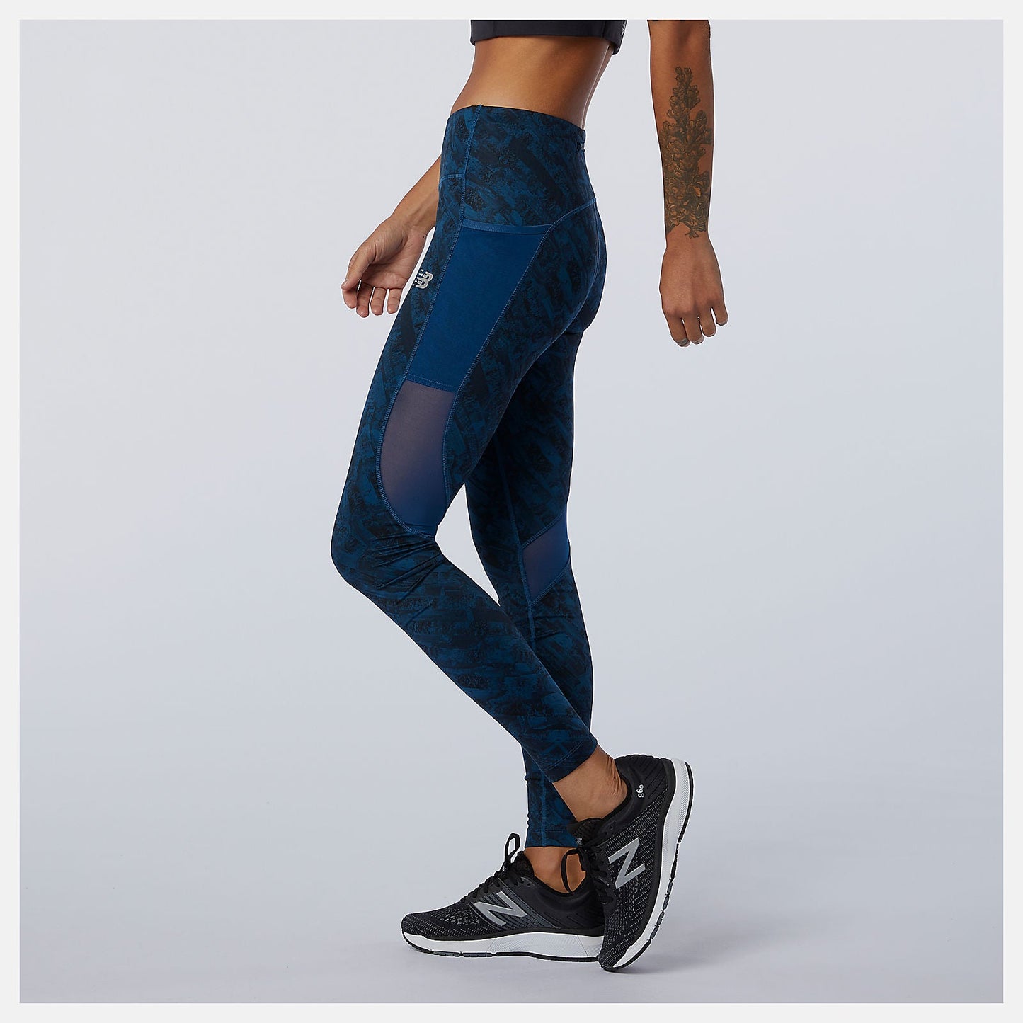 NYC Marathon Printed Impact Run Tight | New Balance Clothing Rogue Wave - Women
